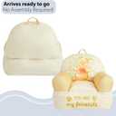 Disney Winnie the Pooh Kids Sofa Bean Bag Armchair, Soft Plush Lounge Chair for Bedroom or Playroom