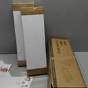 Scalloped Wall Bookshelves for Nursery, Floating Wooden Book Shelves for Kids Room, White Nursery Shelves for Wall, Baby & Toddler Room Decor (16.5 Inches)