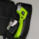 Cordless Electric Scissors, VLOXO Cardboard Cutter Electric Fabric Scissors with Blades Rechargeable Powerful Fabric Cutter for Crafts Leather Carboard Carpet Plastic Felt with Case Green CS4001