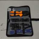 ECO-WORTHY Solar Crimper Tool Kit 13 PCS Solar Tools - a Crimper, 10 Pairs of Solar Connectors, 2 Pairs of Solar Connector Spanner Wrench for Solar Panel Cable Assembly and Installation