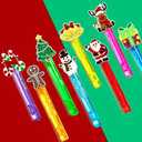 24PCS Christmas Party Favors for Kids, Bubble Wand Bulk Christmas Toys Gifts for Crhsitmas Stocking Stuffers Goodie Bag Fillers Classroom Prizes, Christmas Party Supplies for Girls Boys (Christmas)