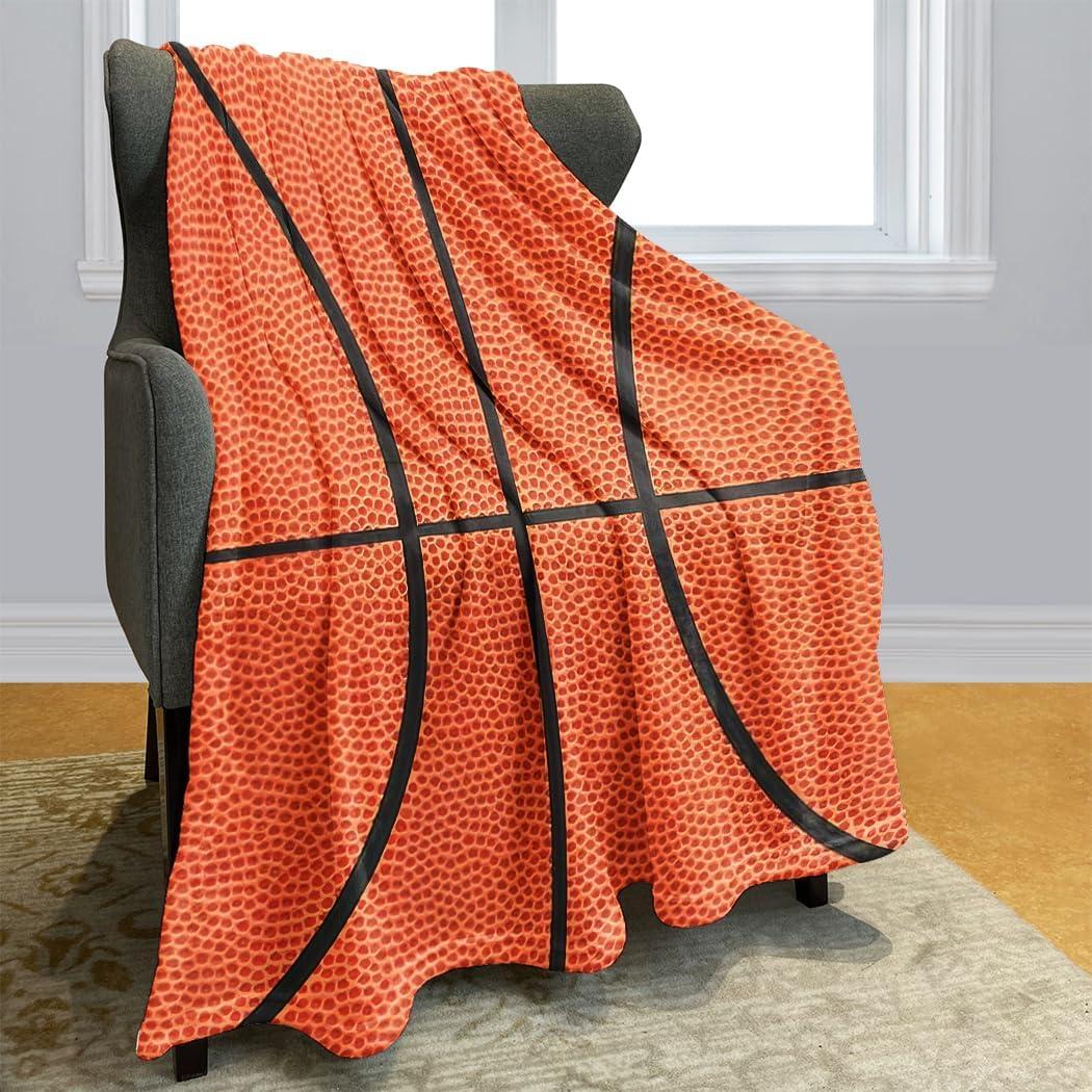 Basketball Texture Blanket 40" x 50", Gifts for Basketball Lovers, Boy Teen
