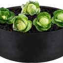 15 Gallon Large Grow Bag, Heavy Duty Fabric Round Raised Garden Bed Planter Pots for Planting Herb Flower Vegetable Potato Plants (24" D x 8" H, Black)