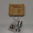 Hibbent NSF/ANSI/CAN 61 Certified Faucet Aerator, CUPC Certification 360 Degree Swivel Kitchen Sink Aerator, 2-Flow Sprayer Faucet Replacement Part 55/64 Inch Female Thread - Brushed Nickel