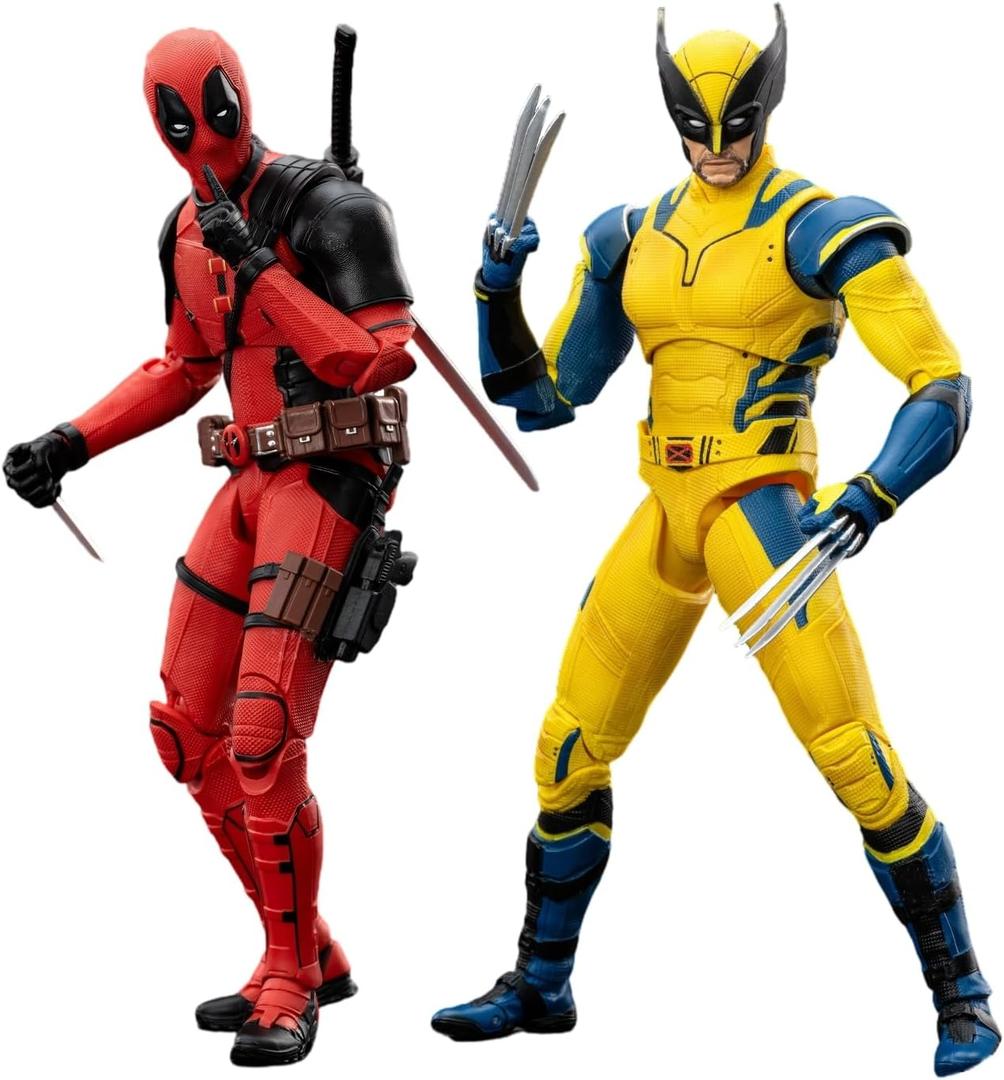 Wolverine and Dead Full Set 2-Pack Action Figure 7 inch 1/10 Scale Legends Series Collectable Toys with Lots of Accessories Gift ( Dead Pool Only )