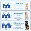 Supet Dog Grooming Hammock, Dog Hanging Harness for Nail Trimming Doorframe, Pet Holder Restraint for Clipping Nails, Pet Hoist Sling for Cutting Nails, Ear & Eye Cleaning, Medicine at Home (S) (Blue)