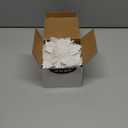 GREENTIME 12 Pcs Glitter Poinsettia 5.5" Artificial Flowers Christmas with Clips Stems Xmas Tree Ornaments for New Year Party Stairs Fireplace Porch Balcony Garden Church Wreath Decoration (White)