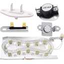 BlueStars 3387747 Dryer Heating Element, 3392519 279973 Thermal Fuse & Thermal Cut Off Kit, 8577274 Thermistor Kit - Compatible with Whirlpool Kenmore Sam-Sung Maytag Electric Dryers