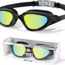 Freela Polarized Unisex Adult Swimming Goggles, UV400 Protection Anti Fog 180 Wide Clear View for Men Women Youth