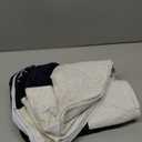 48inch Christmas Tree Skirt Navy Blue Luxury Velvet Plush Fur Skirts Snow Sequin Embroidery Tree Skirts with White Lace Trim Decor Xmas Velvet Trees Skirt for Christmas Holiday Party Home Decorations