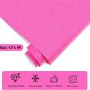 2 x GIRAFVINYL Hot Pink Glitter Heat Transfer Vinyl, Hot Pink Glitter Iron on Vinyl 10" X 5 FT Sparkle HTV for T-Shirt Fabric Decoration