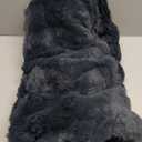 Heated Blanket Throw Electric Throw Blanket,Luxury Faux Fur & Thick Bubble Electric Throw Blanket with 6 Heating Levels & 4 Hours Auto Off,Overheat Protection, ETL Certified 50" x 60", Dark Gray