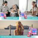 Pill Organizer with Medicine Labels, Travel Daily Pill Container, Mini Medication Organizer, 7-Day Pill Case, Set of 3 (Blue+Pink+Purple) (Standard)