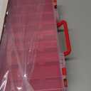 FULLCASE Toys Organizer Storage Compatible with Hot Wheels Car, Container for Matchbox Cars, Mini Toy, Small Dolls, Double Sided Carrying Box for Hotwheels - 48 Compartments (Case Only) Red