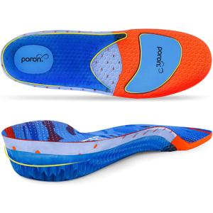 Gel Work Boots Insoles with Poron Cushion Anti-Fatigue Shock Absorption for Comfort Standing All Day, Arch Support Shoe Inserts, Size: G| Men 10-10.5 / Women 12-12.5(Men/Women)
