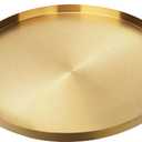 Large Round Gold Stainless Steel Tray, Diameter 12.6/32cm Serving, Decorative, Brass, Jewelry and Cosmetic Storage Decorative Tray