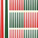 Funtery 48 Pcs Flameless LED Taper Candles Battery Operated Candles Bulk Realistic LED Candlesticks Flickering for Wedding Church Graduation Party Home Decor(Red, Green,Classic Style)