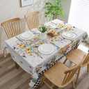 Spring Tablecloth 60x120 for Recatangle Table - Spring Decorations for Home - Floral Table Cloth Decor for Home, Party