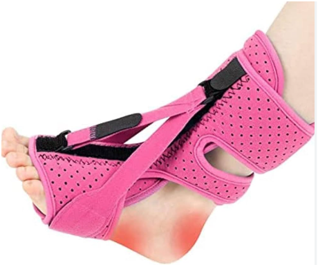 Plantar Fasciitis Night Splint 3 Adjustable Brace, Plantar Fasciitis Relief Foot Drop Achilles Tendonitis Day Night(Pink-1PC)
