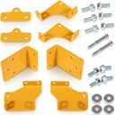 Upgraded 125255 Hydro Transmission Brackets Kit for Hustler Zero-Turn Mowers - New Thicker Brackets with Hardware, Includes 552564, 552565, 552566, 552567, OE Replacement Service Kit