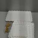 5 Pcs Dessert Table Display Set - 2 Pcs 3-Tier Dessert Display Stands & 3 Pcs Serving Tray - Dessert Trays Dessert Stands Treat Table Displays Set for Tea Parties,Birthdays & Baby Showers (White)