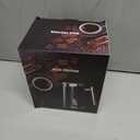 Huogary Milk Frother, Milk Steamer for Milk Foam & Hot Milk(4.5oz/10.5oz), Electric Milk Frother and Warmer for Homemade Coffee, 120V (Black)