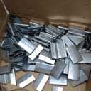 IDL Packaging 1 1/4" Closed (Push Type) Seals for Steel Strapping, Pack of 100 - USA-Made Sturdy Metal Clips for Securing Heavy Load Packaging - Superior Holding Power for Steel Banding Jobs