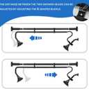 Tandem Shower Heads, Double Shower Head for Couples, Dual Shower Head System for Two People, High Pressure and Adjustable Double Shower Heads (Black)