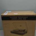 LP&NO.1 Record Player wirelessTurntable with Built-in Speakers and USB Play&Recording Belt-Driven Vintage Phonograph Record Player 3 Speed for Entertainment and Home Decoration(Light Gray)