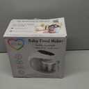 EVLA'S Baby Food Maker, Steamer, Blender, Baby Food Processor for Healthy Homemade Baby Food in Minutes, Touch Screen with 6 Reusable Food Pouches, Baby Registry Essential, White