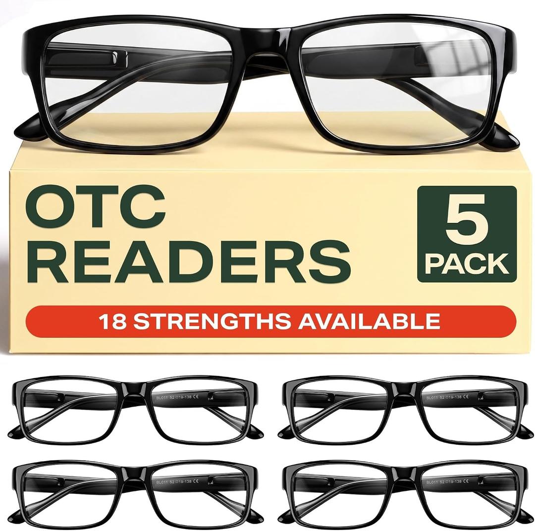 Gaoye +3.25 Professional Reading Glasses for All Day - Computer Readers with Blue Light Protection - Value Pack