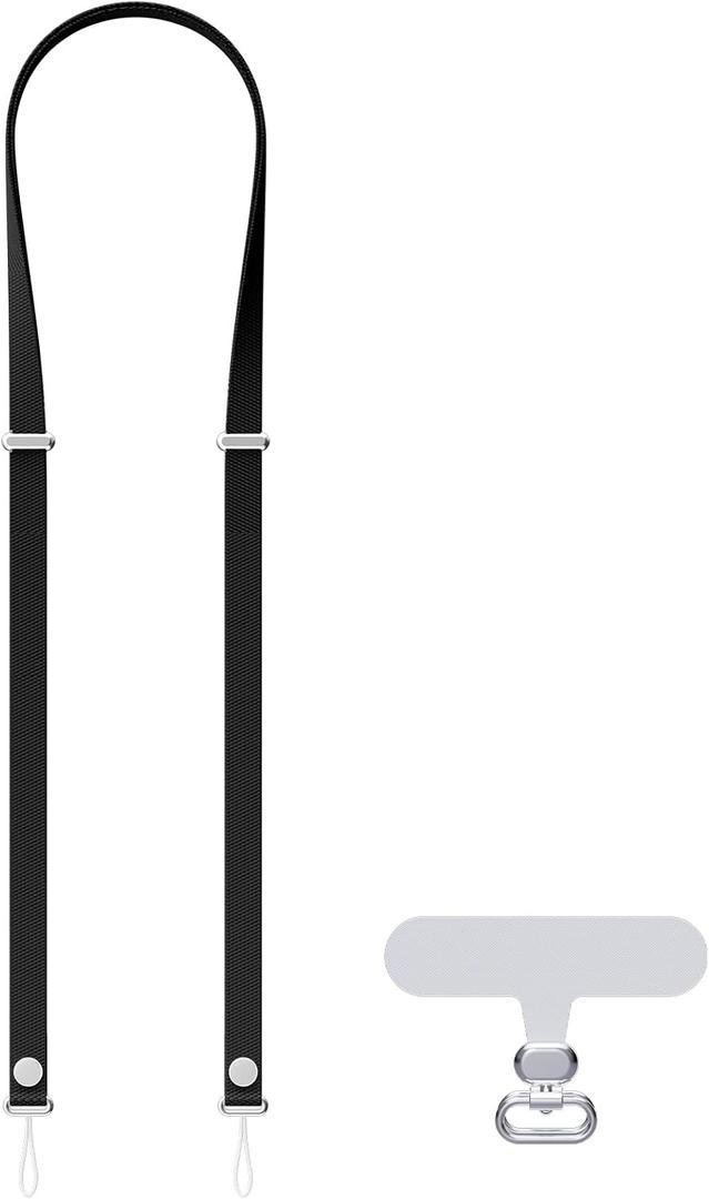 Hokone Lanyard Crossbody Strap for iPhone 17 Series, Adjustable Anti-Theft Neck Holder with Magnetic Strap & Quick Release