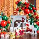 Red Green Gold Balloon Garland Kit, Confetti Balloons Long Balloon and Metallic Balloons for Baby Shower Birthday Graduation Wedding Festival Party Decoration (147pcs)