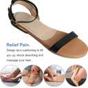 2 Pairs Pigskin Heel Cup Cushions for Women Plantar Fasciitis, Heel Bone Spur, Achilles Tendon, Adhesive 0.32" Thickness, Heel Lift Inserts Insoles Relief Pain for High Heels Sandals Flats Large 8-12