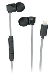 Acc Earbuds with lightning tip blk
