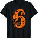 Number 6 Funny Meme Saying 6 7 Six Seven Halloween Costume T-Shirt, L