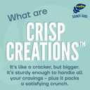 Wasa Sesame and Sea Salt Crisp Creations, 8.3 oz. (Pack of 8), Large Round Toppable Crackers Made With Real Sea Salt for Snacking and More, Wholesome Oven Baked Crackers With a Hearty Crunch