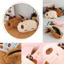 2 x KEYDUACU Capybara Juniors Pencil Case - Large Capacity School Supplies Bag with Pencil Set and 10 Color Pencil Case (Beige)