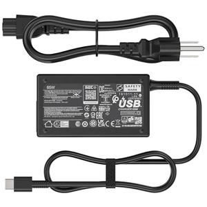 65W Laptop USB Charger Compatible with HP EliteBook x360 1040 630 745 835 840 G9 845 860 G10 Elite x2 1012 G2 G4 G8 ProBook 440 450 455 460 Envy x360 17 Spectre - Type-C 20V 3.25A P/N: L65505-002