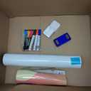 HAMIGAR Magnetic Whiteboard Contact Paper Dry Erase White Board Sticker for Wall Stick on White Board Peel and Stick Wallpaper Adhesive Small Poster 12" x 18" with Marker, Magnetic Eraser and Magnets