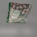 Artoid Mode Xmas Trees Let It Snow Snowman Christmas Round Placemats Set of 4, 14 Inch Winter Round Table Mats for Dining Decoration (Black)