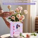 3D Puzzle Vase for Adults Kids, 120 Pcs Puzzle Book Vase for Flowers, Arts and Crafts for Kids 4-6, Adults, Girls, Cute Unique Vases, Books Lover Gifts for Women(Pride Prejudice)