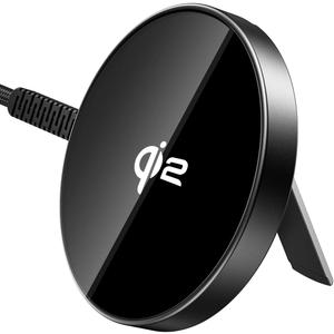 ESR for Magsafe Charger with Kickstand, 15W Wireless Charger, Qi2 Magsafe Charger for iPhone 17/16/15/14/13/12, AirPods 4/3/Pro/Pro 2,Galaxy S25,Strong Magnetic Charging Pad with Type-C Cable,Black