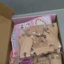 Lehoo Castle Wooden Train Set - Unicorn Train Set for Toddlers 2-4, Wooden Train Track Toddler Girl Toys, Pink Train Fantasy Toys for 3 4 5 6 7 Year Old Girl