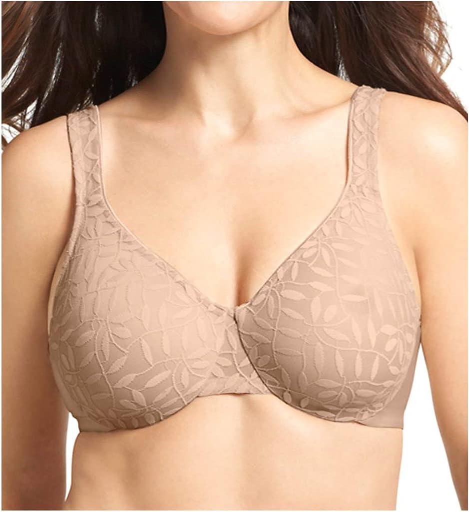 Olga Women's Sheer Leaves Minimizer Bra (40C)