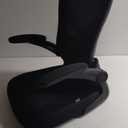 Alolo Drafting Chair,Big and Tall Office Chair with Footrest Ring,Ergonomic Chair for Counter Height and Standing Desk Comfy with Lumbar Support and Flip-up Armrests in Heavy Rolling Base,Black