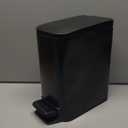 Cesun Small Bathroom Trash Can with Lid Soft Close, Step Pedal, 6 Liter / 1.6 Gallon Stainless Steel Garbage Can with Removable Inner Bucket, Anti-Fingerprint Finish (Matt Black)