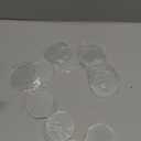 14mm Cue Tip Ferrule Pads for Billiards and Snooker Cues, Transparent Acrylic Discs, Durable and Consistent Performance, 12pcs