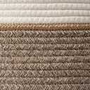 LA JOLIE MUSE Woven Basket Rope Storage Baskets - Large Cotton Organizer, Basket for Baby Blanket, Kids Toy Nursery Laundry Basket Mocha XL