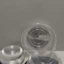 Zhehao 30 Pack Plastic Serving Tray with Lid Disposable Platters Heavy Duty Catering Trays with Clear Lids Stackable Round Cookie Tray for Party(Black,12 Inch, 16 Inch, 18 Inch)